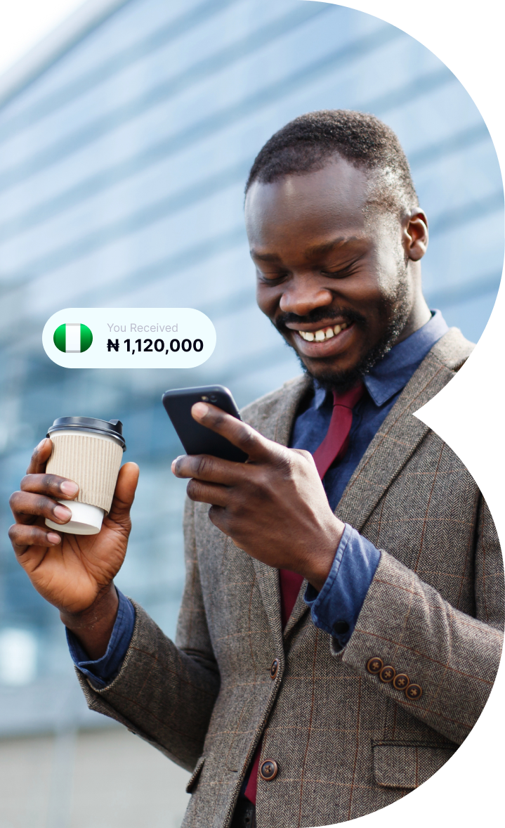 lady making exchange